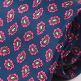 Blue & Pink Micro Paisley Motif IMS Tie - Tie Doctor